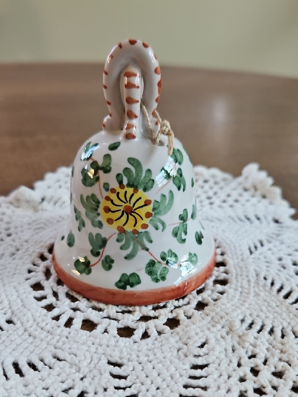 Volpi Deruta Hand-Painted Pottery Bell - Made in Italy - Picture 4 of 6